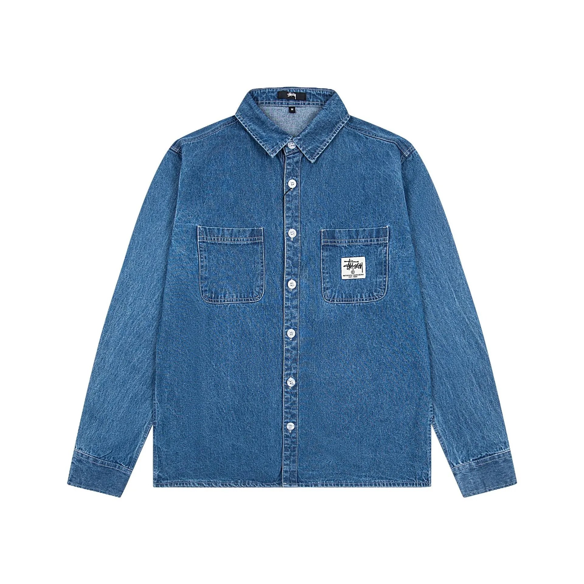 Vintage Washed Denim Shirt Jacket photo 7