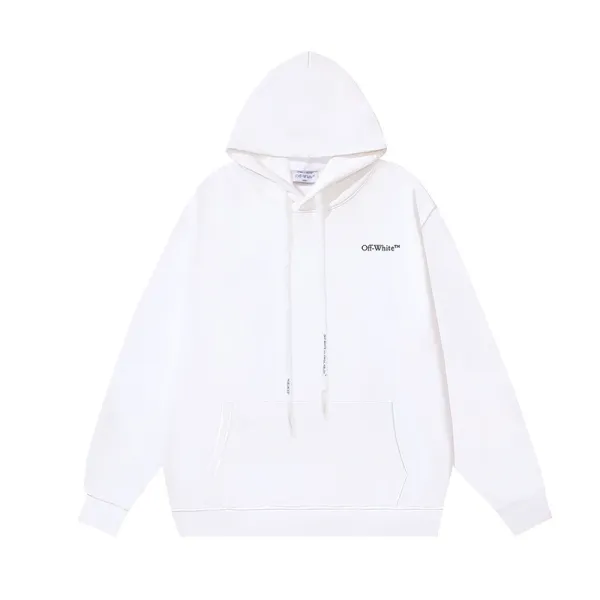 Off-White Industrial Logo Hoodie White - 1