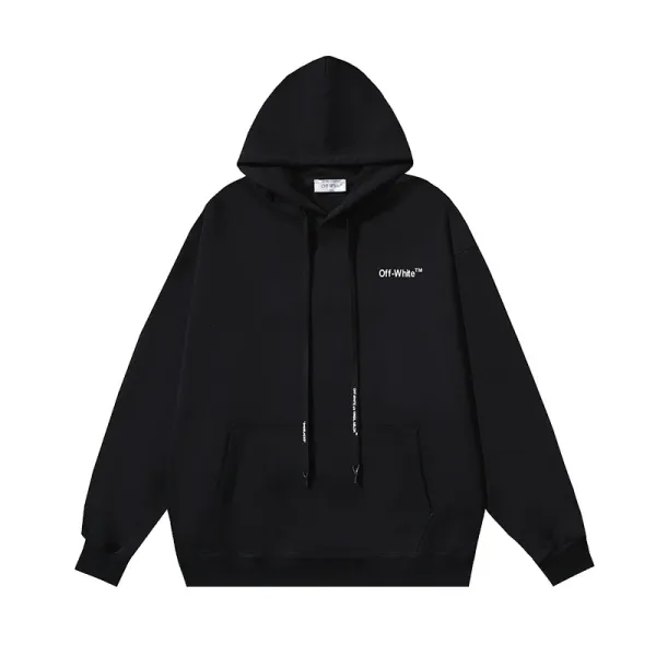 Off-White™ Logo Hoodie Black - 1