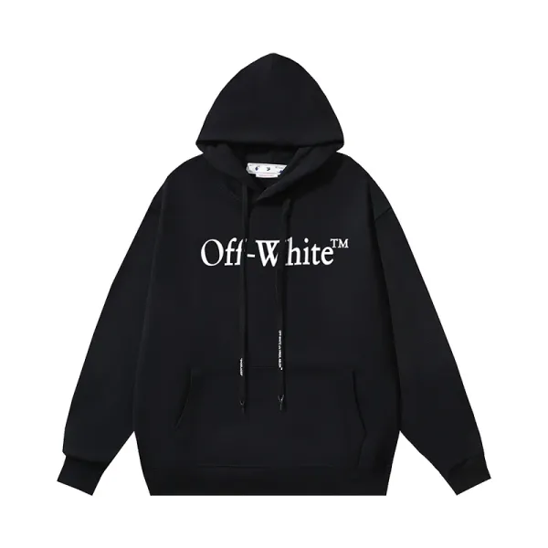 Off-White Industrial Logo Hoodie Black - 1