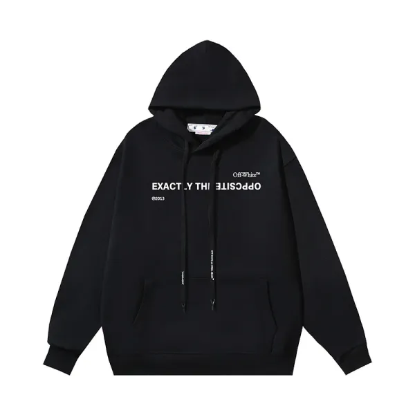 Off-White Exact Opposite Hoodie Black - 1