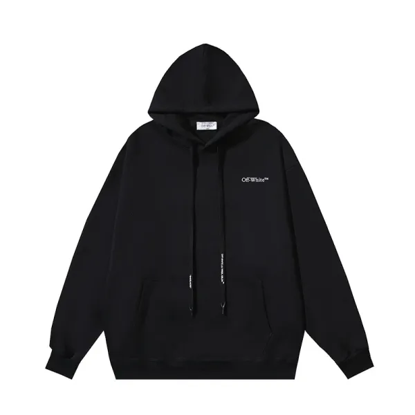 Off-White Industrial Logo Hoodie Black - 1