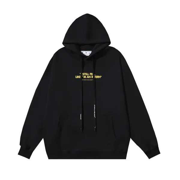 Off-White Still Feels Like 'Man In The Rain' Black Hoodie - 1