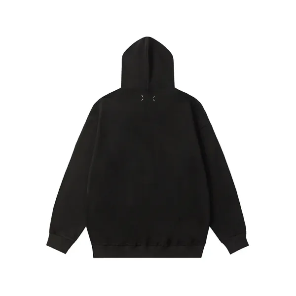 Design Embroidered Squirrel Sweatshirt Black Sweater - 36