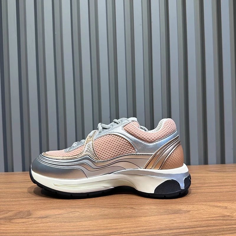 Leather Mesh Casual Running Shoes photo 8