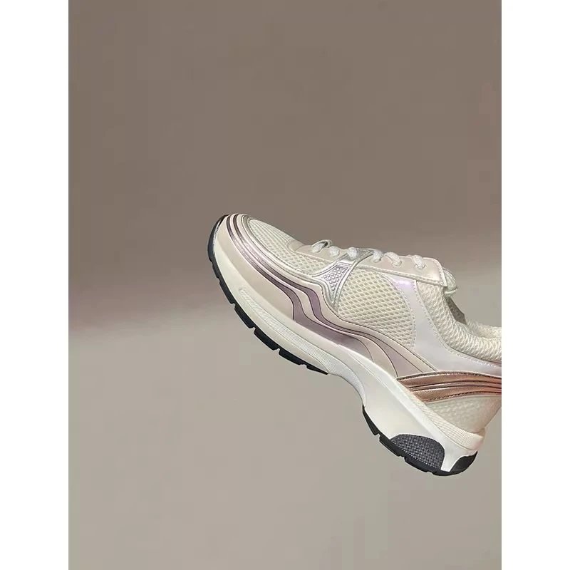 Leather Mesh Casual Running Shoes photo 6
