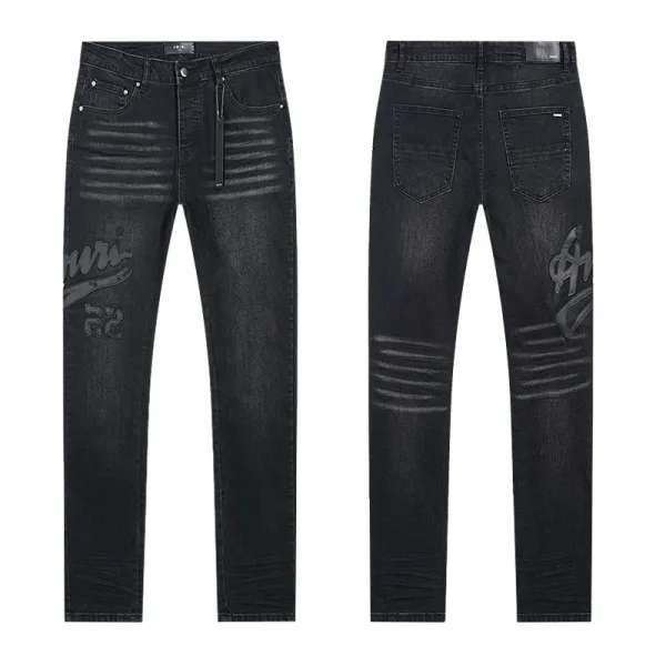 Purple Distressed Flare & Slim Fit Jeans Multicolor - 13