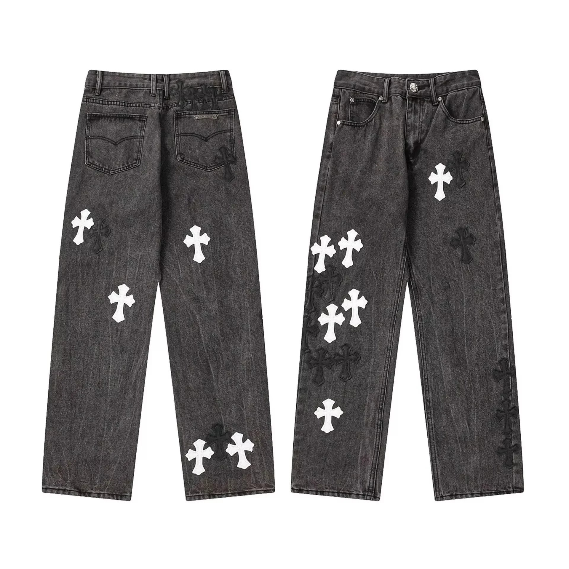 Logo Print Denim Jeans photo 6