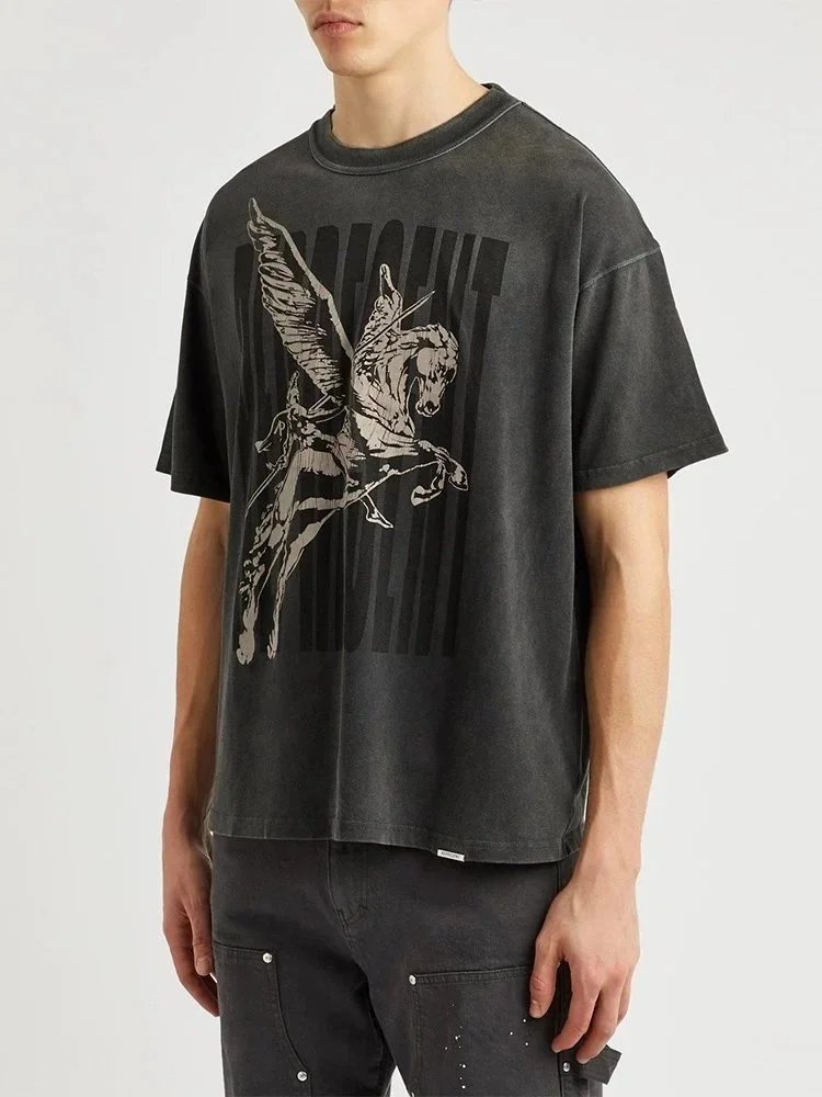 Represent Knight Flying Horse Print T-Shirt