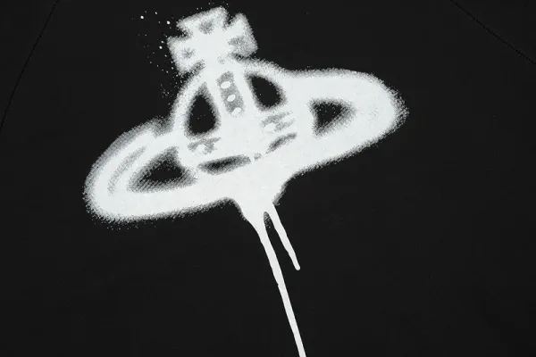 Vivienne Westwood Orb Spray Paint Black Hoodie - 22