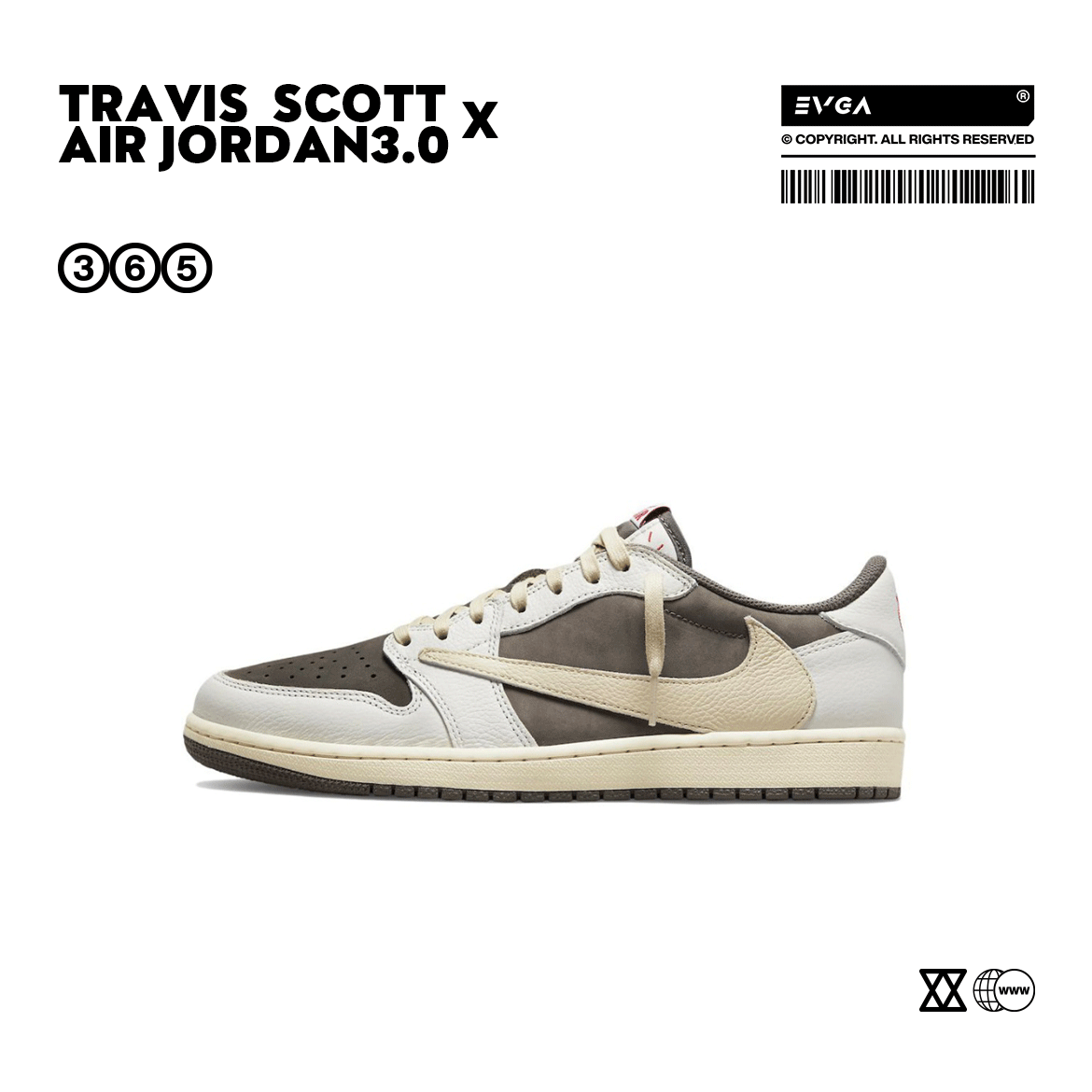 Travis Scott Air Jordan 1 Low White Brown 3.0