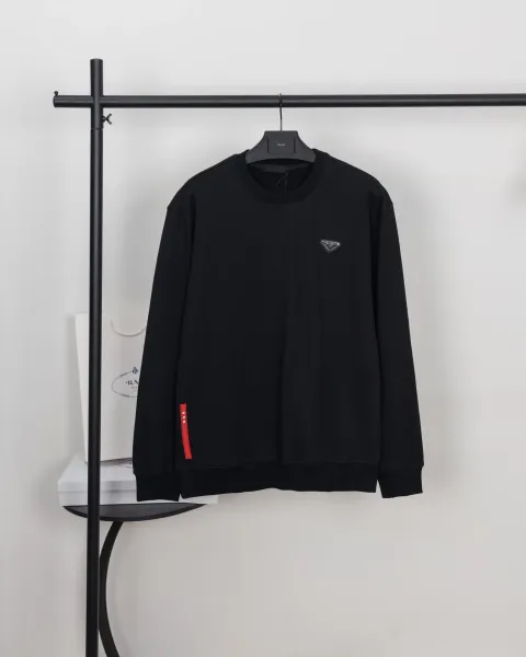 Prada Re-Nylon Logo Patch White Hoodie - 26