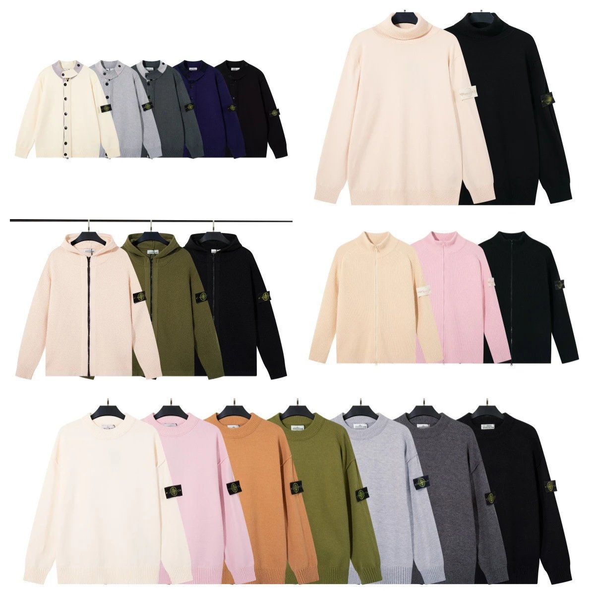 Badge Functional Knit Sweater