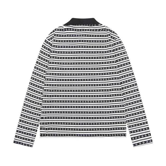 Unbranded Shirts Long-Sleeve Striped Polo Shirt product detail image 12