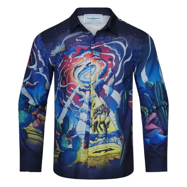 Casablanca Psychedelic Cactus Print Shirt - 1
