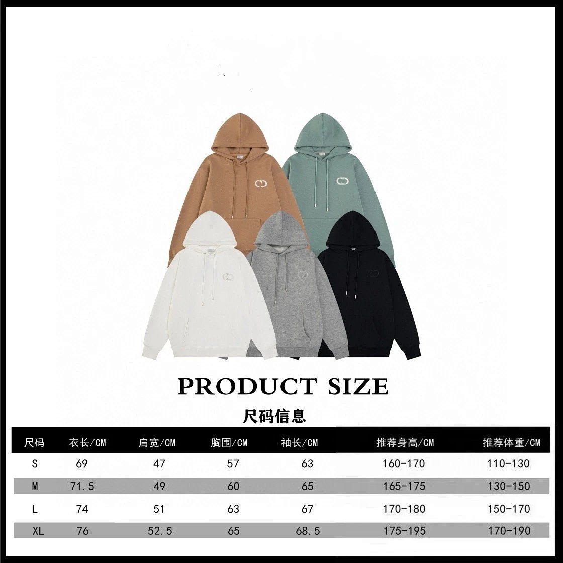 Design Minimal Logo Hoodie Sage Green Hoodie product detail 2 in Litbuy spreadsheet finds