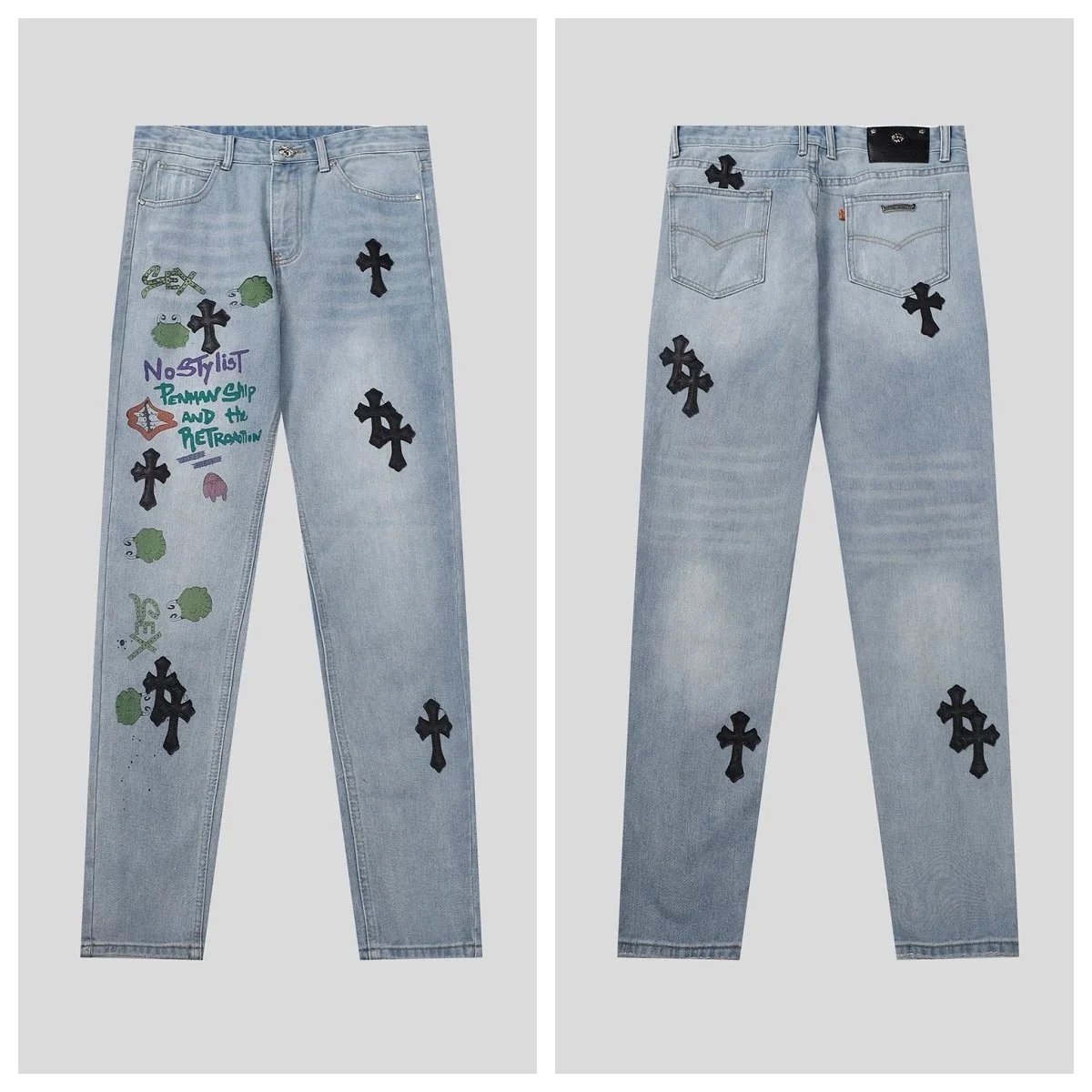 Logo Print Denim Jeans photo 7
