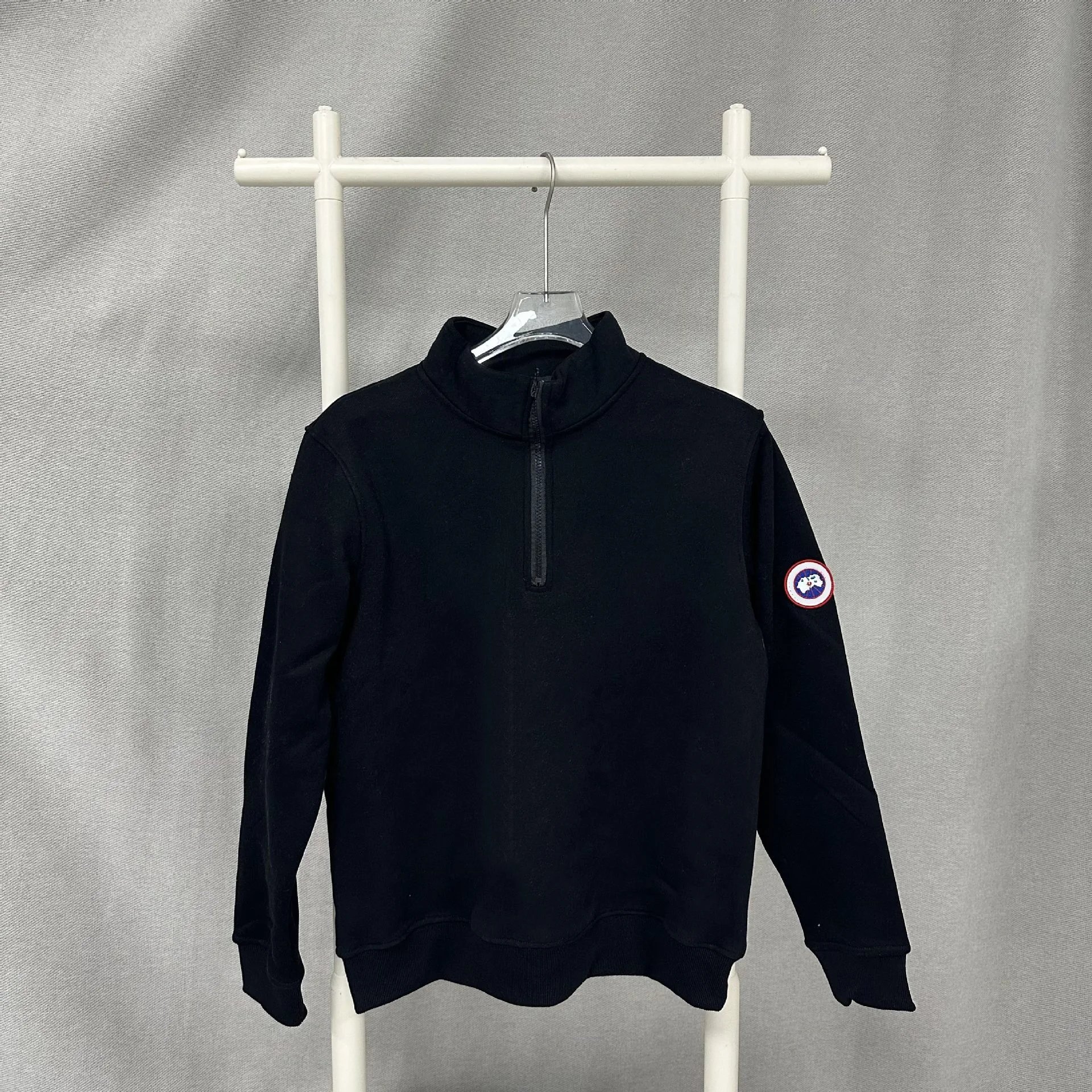Half Zip Badge Fleece Hoodie photo 2