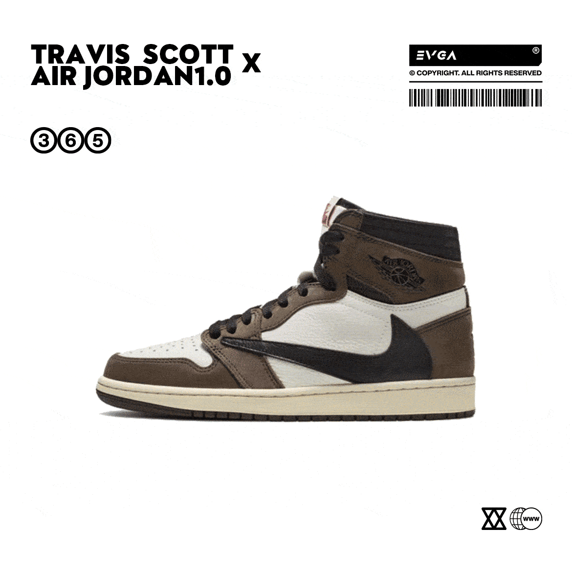 Travis Scott x Air Jordan 1 Reverse Mocha
