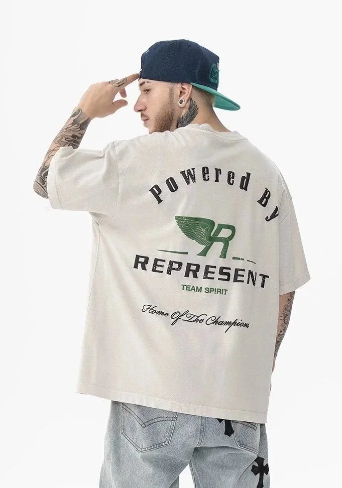 Represent Wing Logo Print T-Shirt