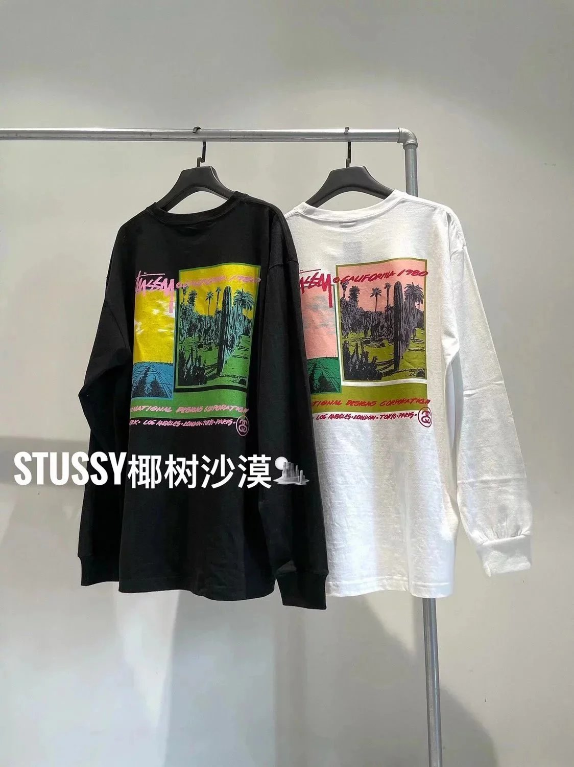 Stussy Palm Tree Long Sleeve T-Shirt