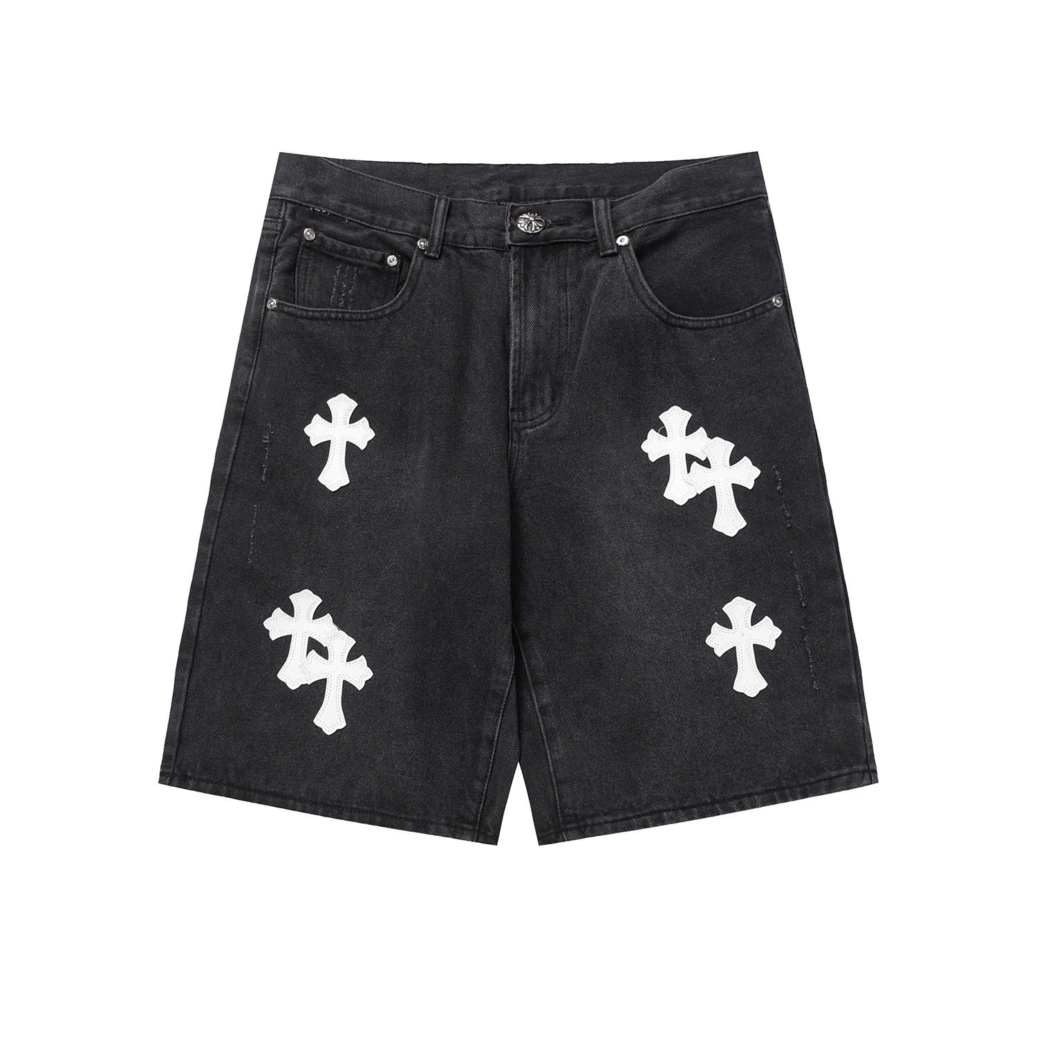 Distressed Denim Shorts photo 6