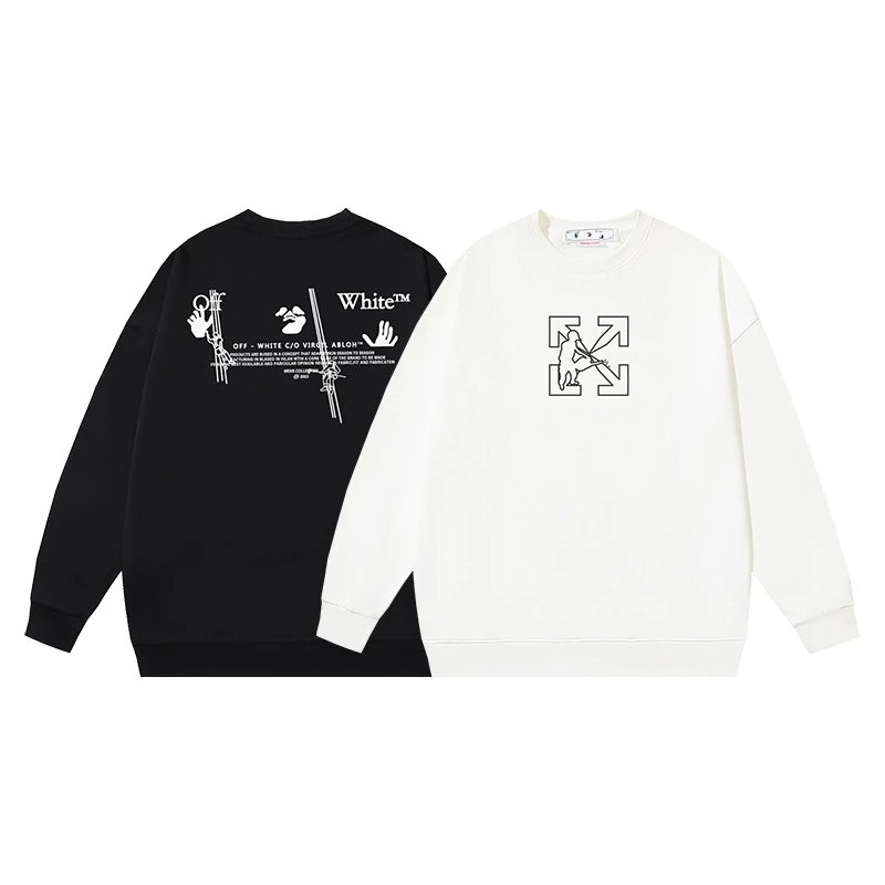 Off-White Arrow Print Black Hoodie - 10