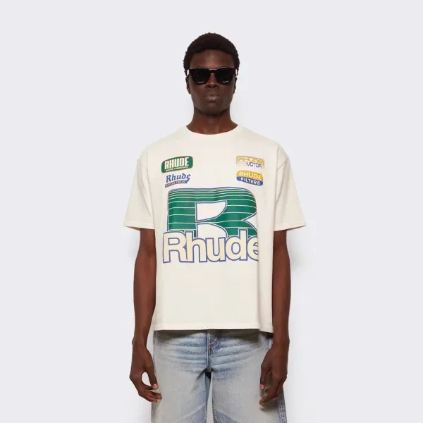 Rhude Diesel Service White T-Shirt - 10