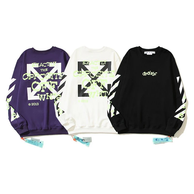 Off-White Arrow Print Black Hoodie - 9