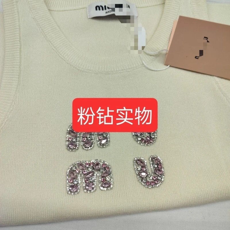 Crystal Rhinestone Letter Camisole Tank Top photo 3