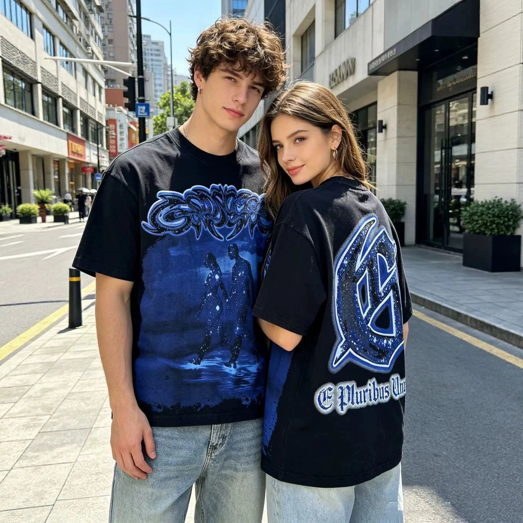 Retro Street Oversized T-Shirt