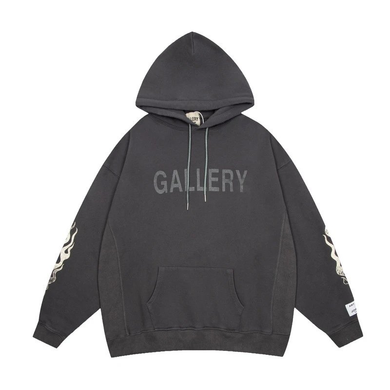 Letter Flame Sleeve Hoodie photo 3
