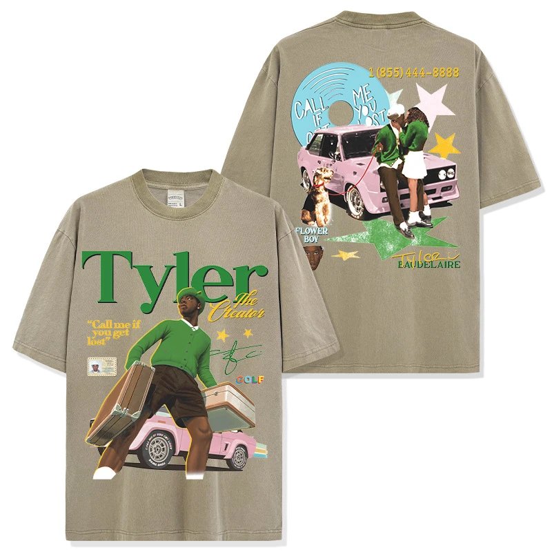Tyler The Creator Washed T-Shirt and Hoodie photo 3
