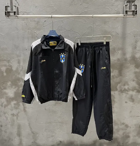 Cruzeiro x Uterqüe Windbreaker Tracksuit Set Black/White - 1