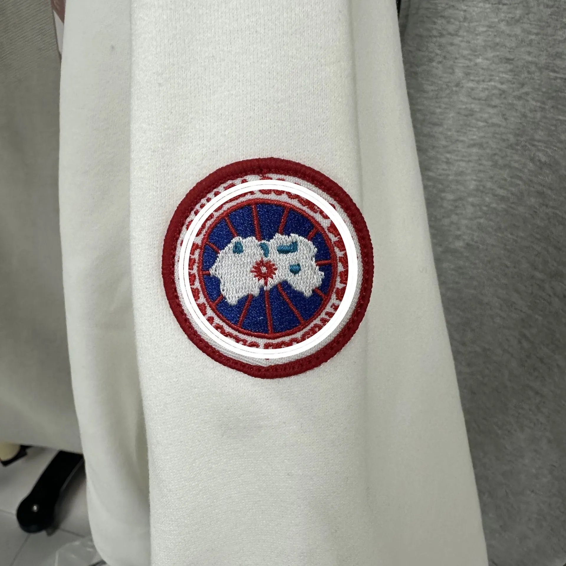 Half Zip Badge Fleece Hoodie photo 6