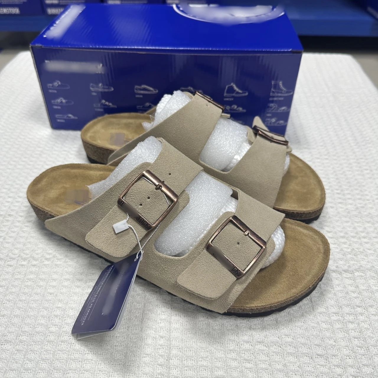 Cork Thick Sole Slip-On Sandals photo 7