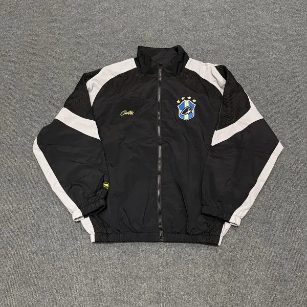 Cruzeiro x Cia de Futebol Windbreaker Jacket Black/White - 1