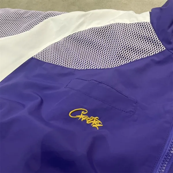 Cattz CATZ Italy Shield Windbreaker White/Blue Mesh Jacket - 25