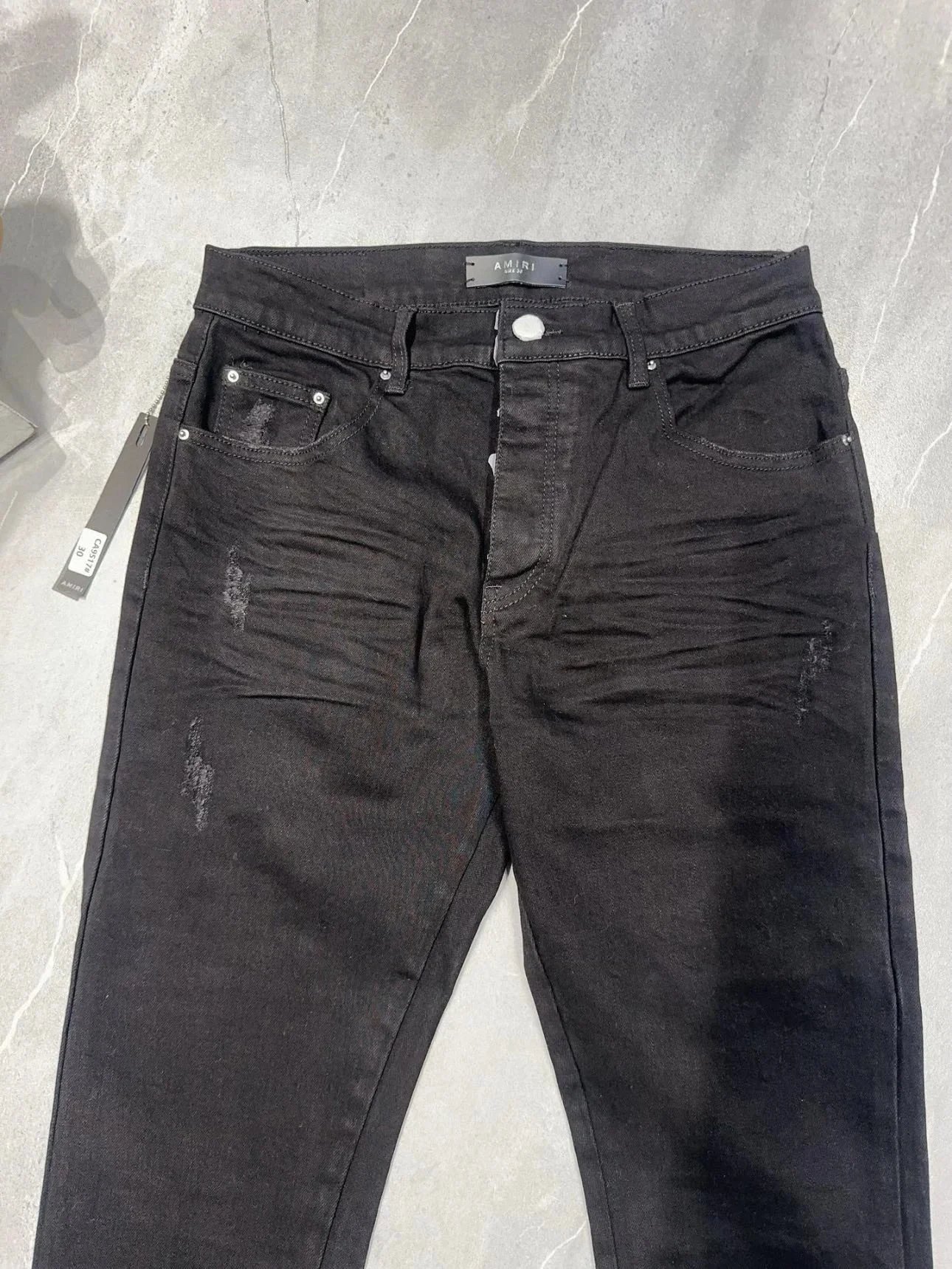 Amir Distressed Slim Jeans photo 3