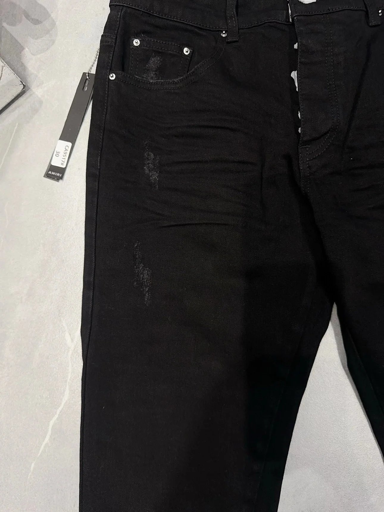 Amir Distressed Slim Jeans photo 4
