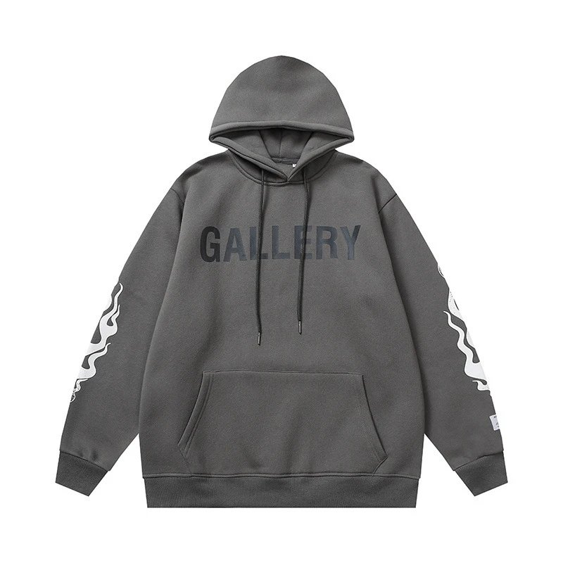 Letter Flame Sleeve Hoodie photo 5