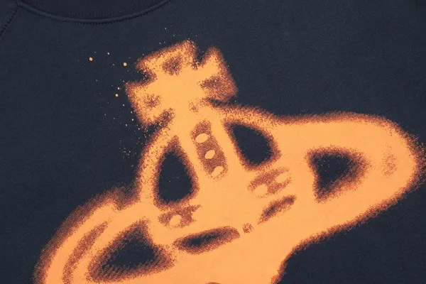 Vivienne Westwood Orb Spray Paint Black Hoodie - 17