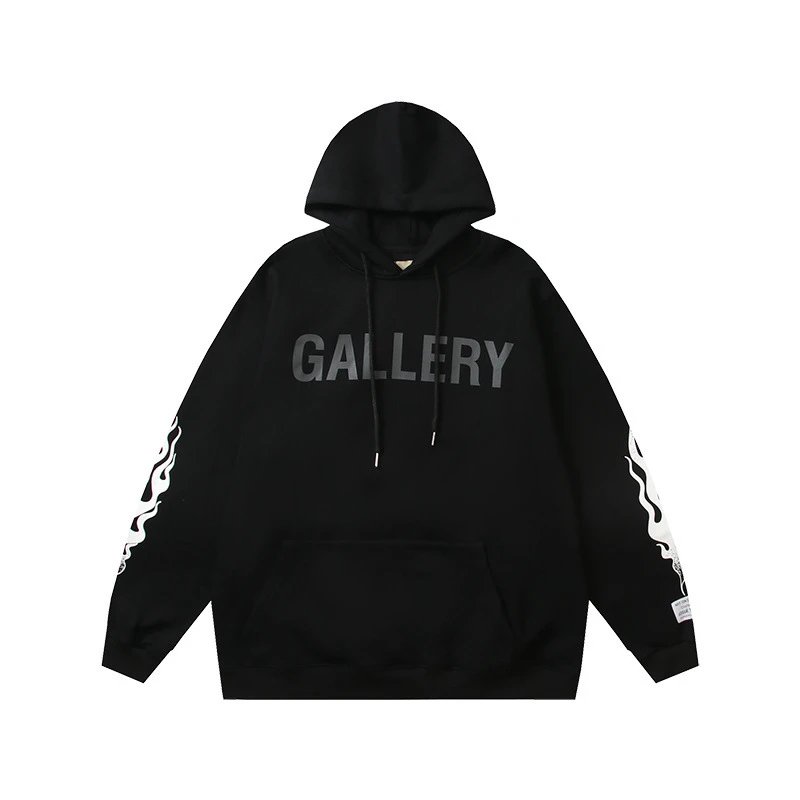 Letter Flame Sleeve Hoodie photo 4