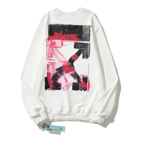 Off-White Arrow Graphic Sweatshirt Oversized Crewneck Pullover - 6