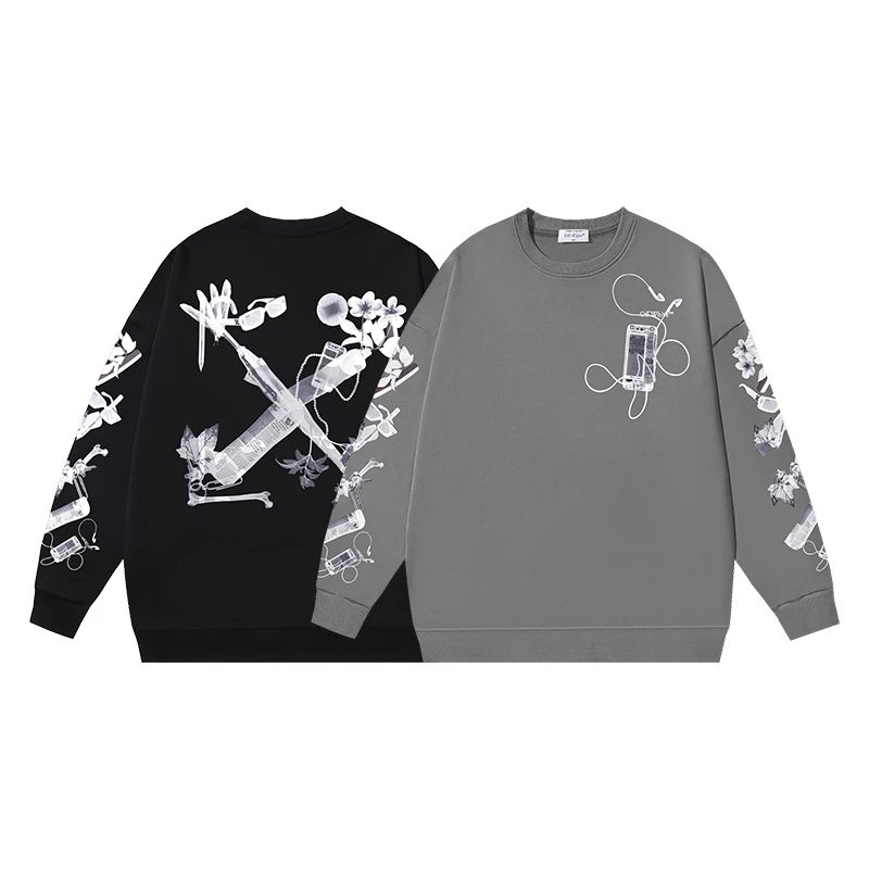Off-White Arrow Print Black Hoodie - 19