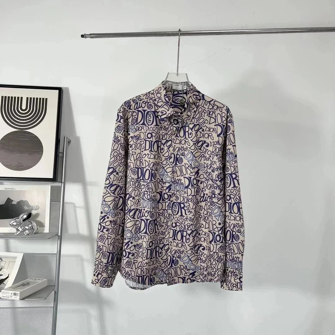 Dior x Stussy Silk Graffiti Shirt