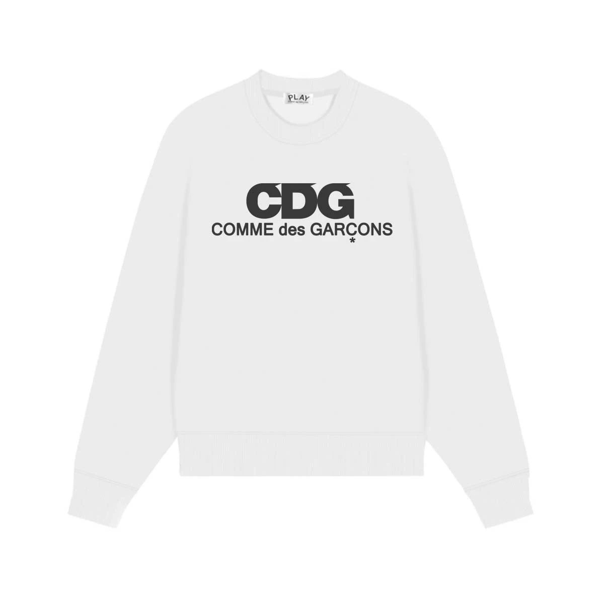 Louis Vuitton x Comme des Garçons PLAY Heart Monogram White Sweater - 3