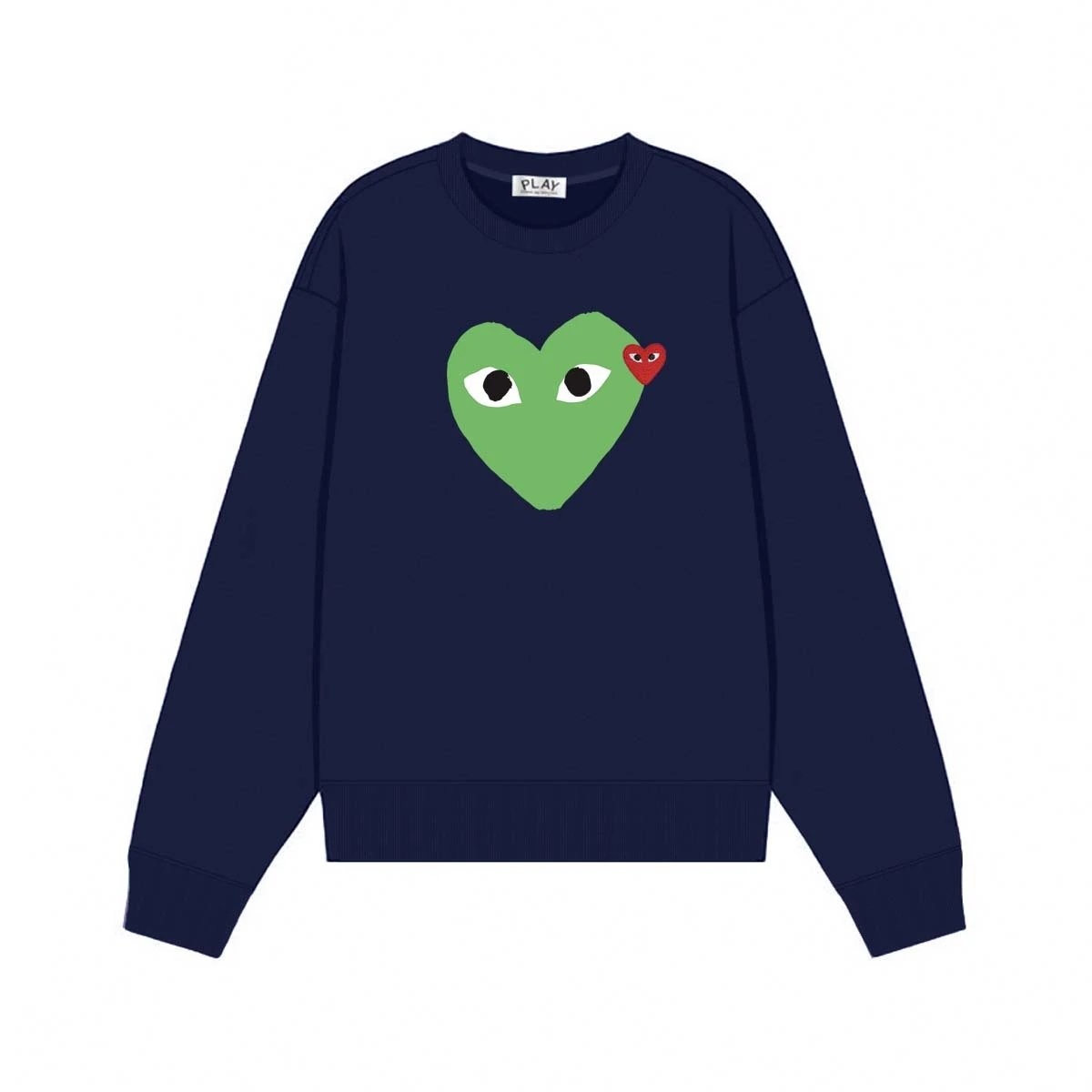 Louis Vuitton x Comme des Garçons PLAY Heart Monogram White Sweater - 7