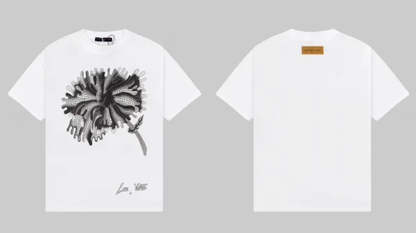 Louis Vuitton Dripping LV Logo Black T-Shirt - 8