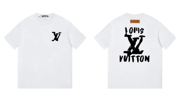 Louis Vuitton Graffiti LV Print White T-Shirt - 1